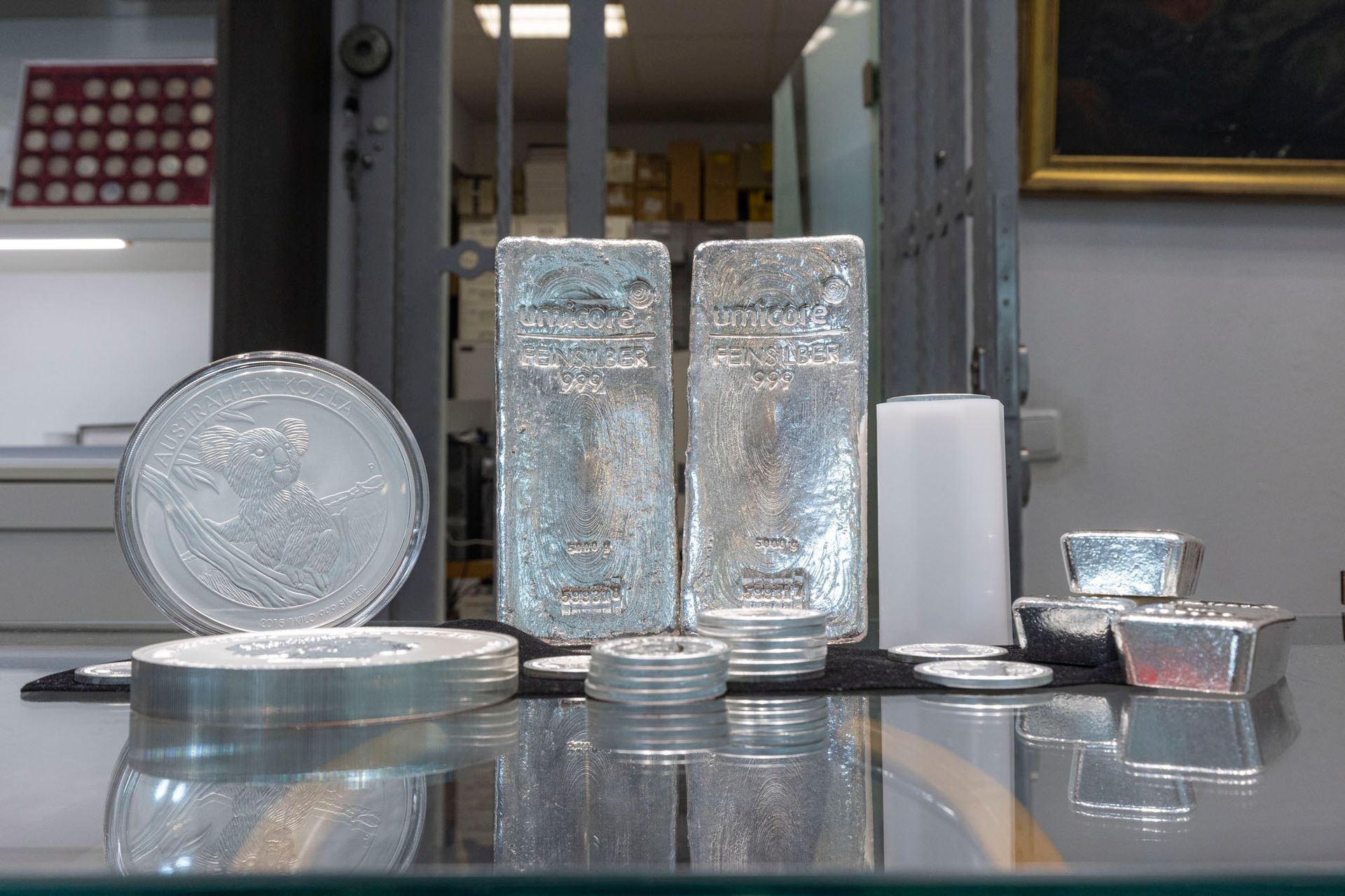 Münz- und Edelmetallhandel Andreas Fenzl Göttingen - Ladengeschäft Silber