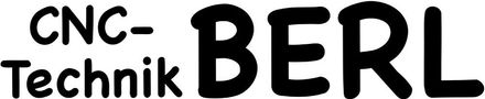 Ein schwarz-weißes Logo für CNC-Technik Berl