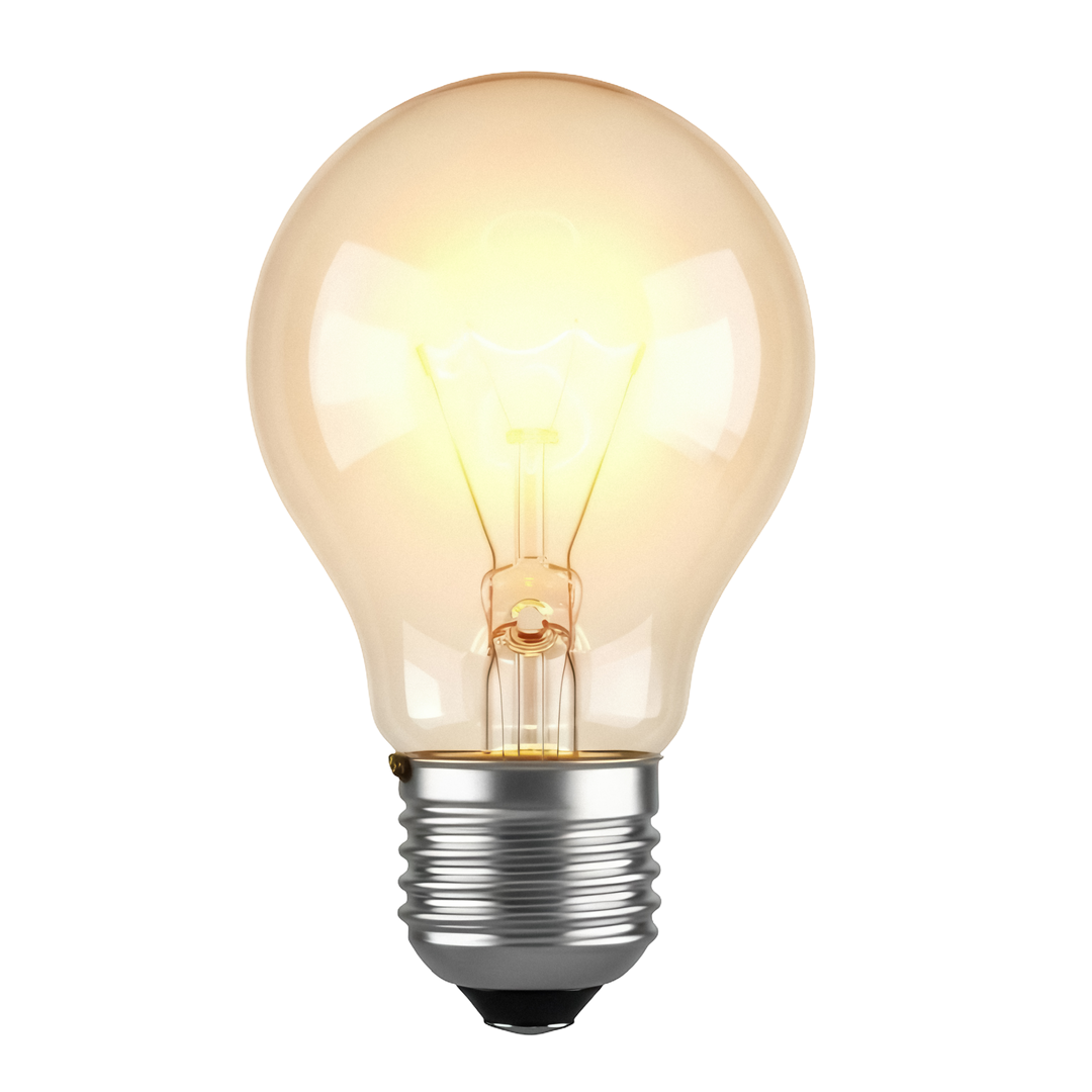 Ampoule diffusant une lumière chaude.