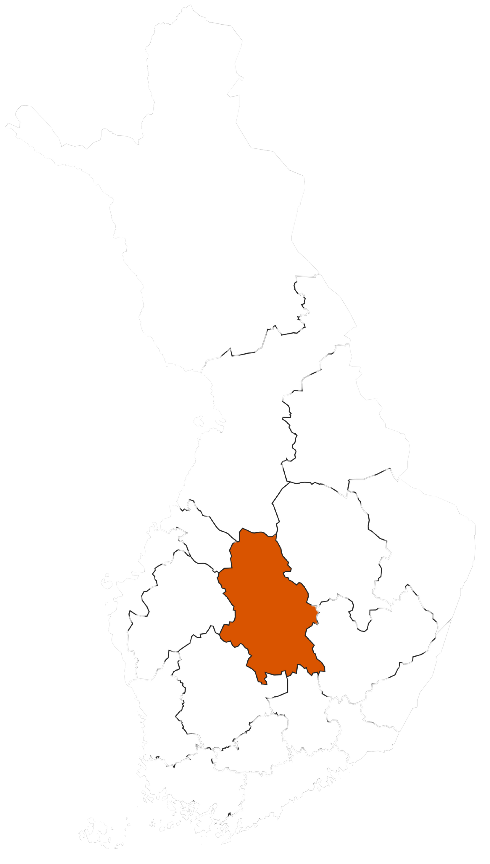 Rakennuspalvelu S. Tervo toimialue kartta