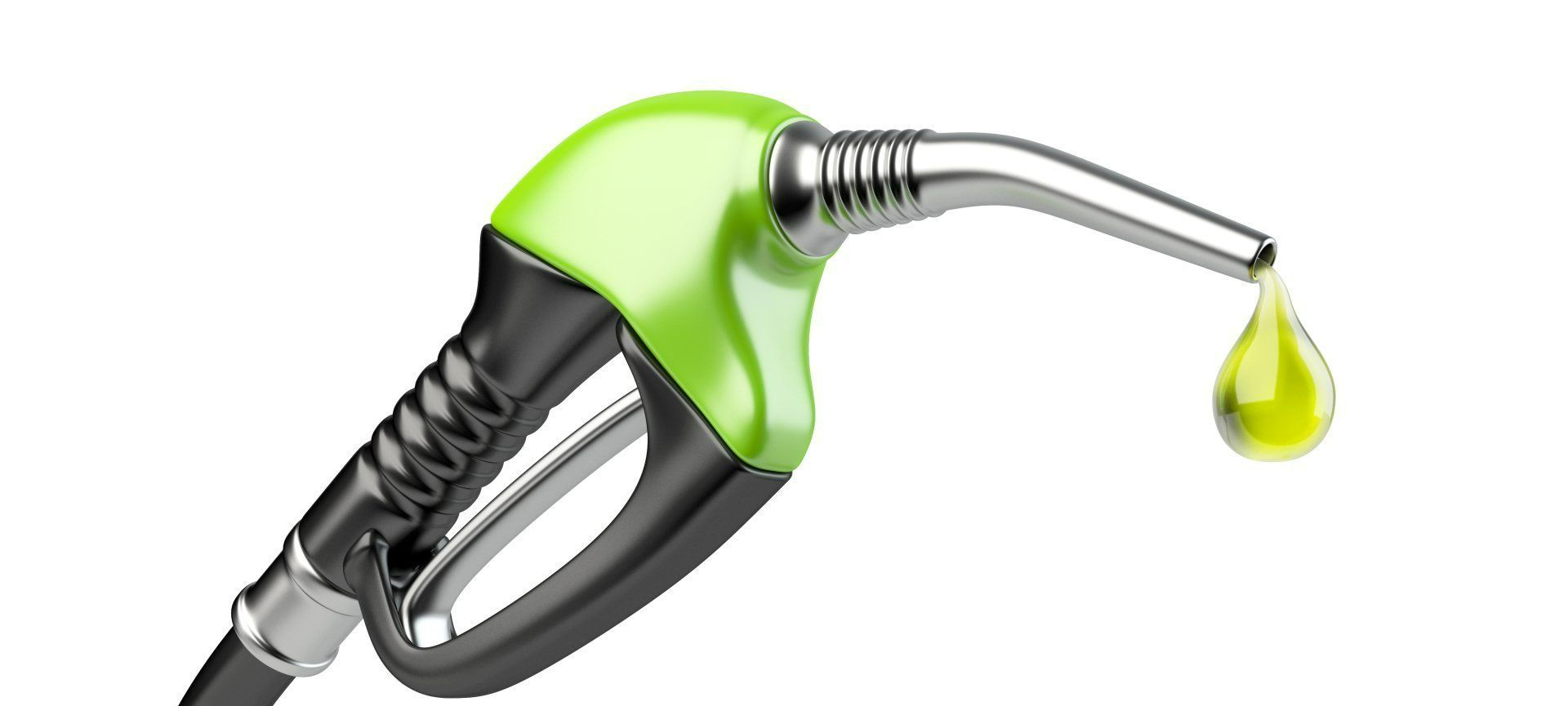 Une pompe à fioul verte