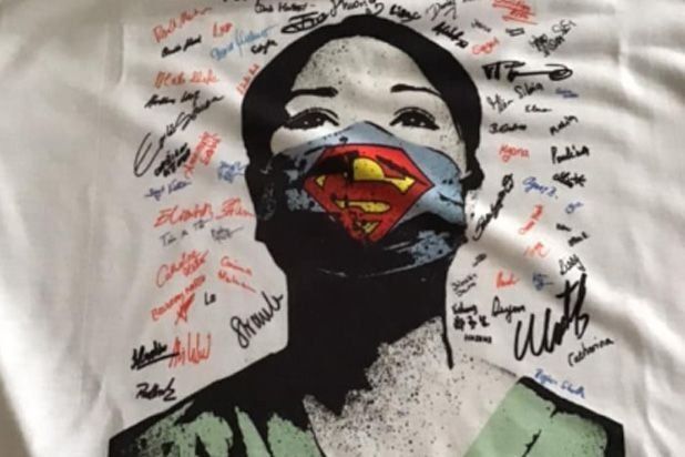 Bedrucktes Kleidungsstück vom Flock-Druck-Service Feustel