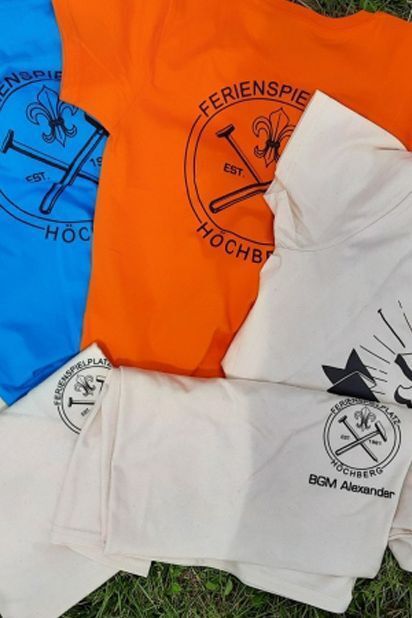 Bedruckte T-Shirts vom Flock-Druck-Service Feustel