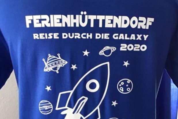 Bedrucktes T-Shirt vom Flock-Druck-Service Feustel