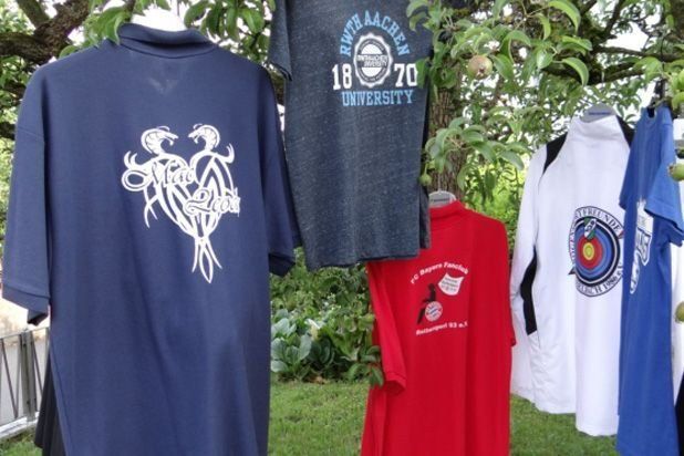 Bedruckte T-Shirts vom Flock-Druck-Service Feustel