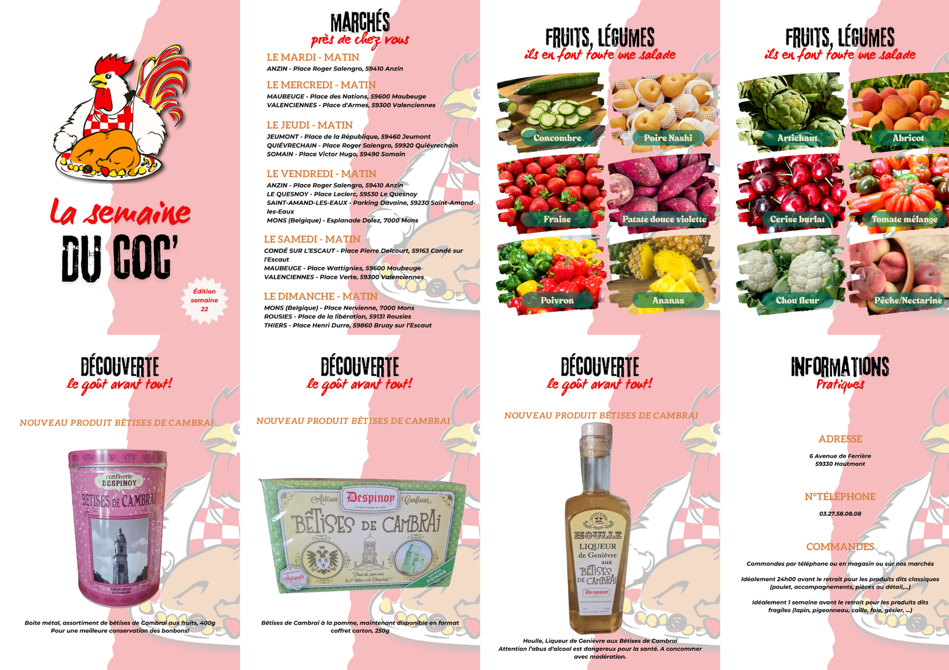 Les plats préparés de la semaine - au cocambroche 