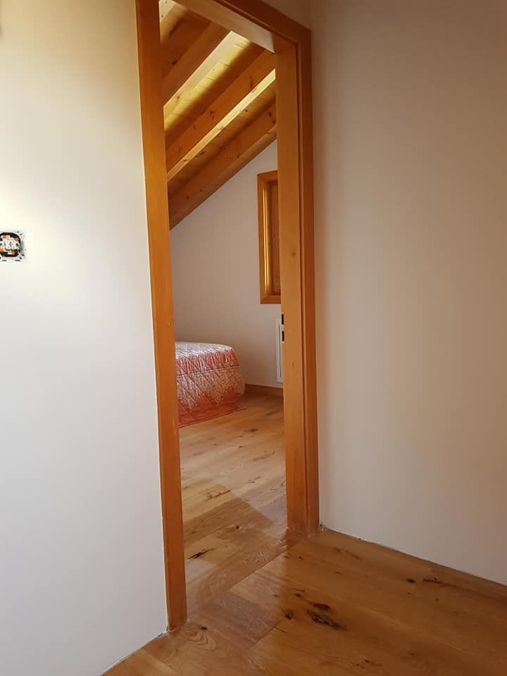 rénovation de l'intérieur du chalet