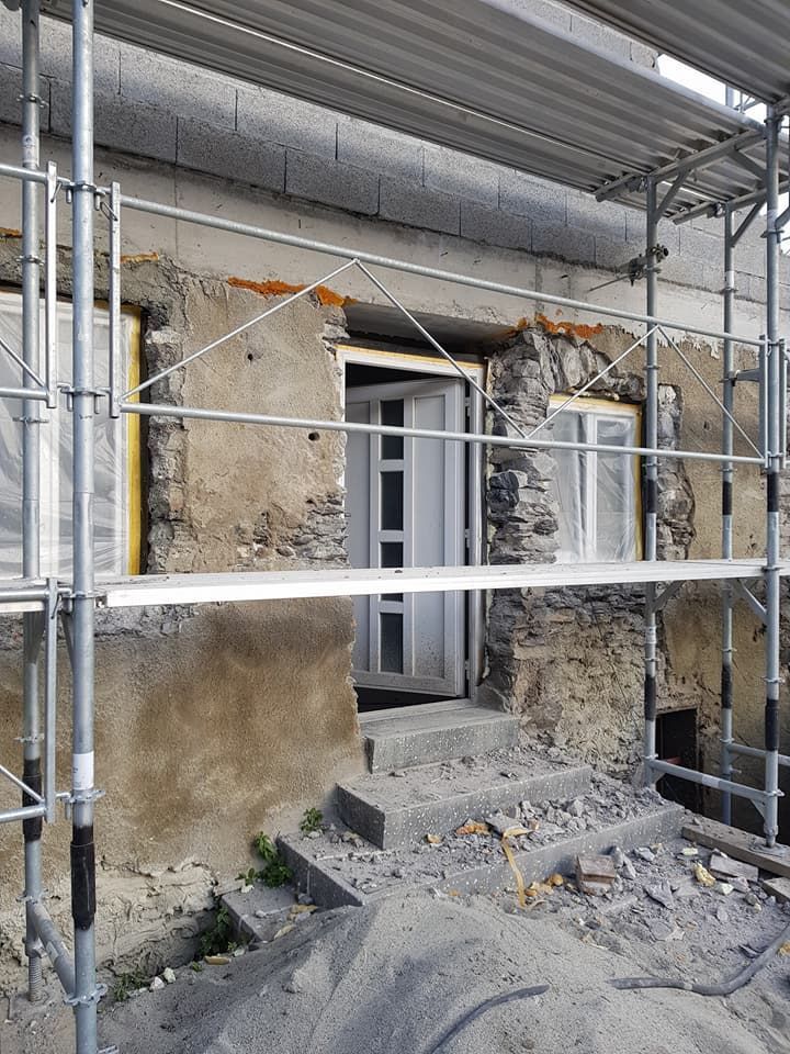 rénovation de l'extérieur du chalet