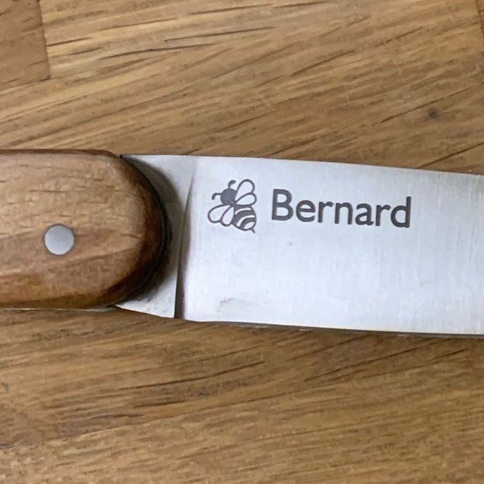 Lame de couteau gravé bernard