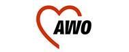 Ein rotes Herz mit dem Wort „Awo“ darauf.