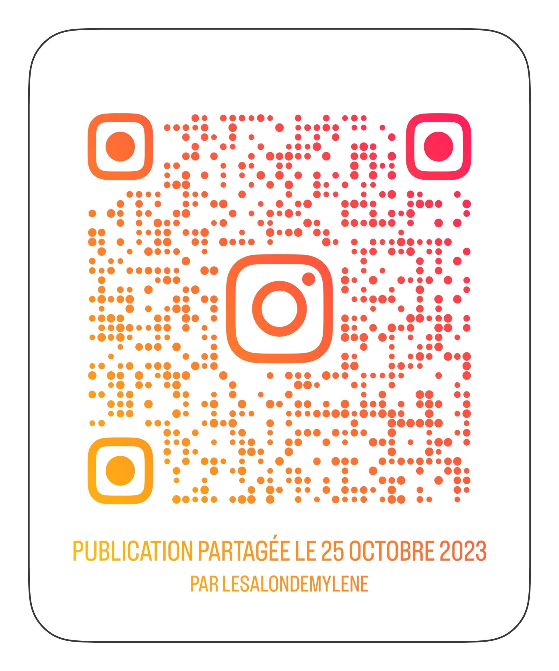QR code de publications Instagram