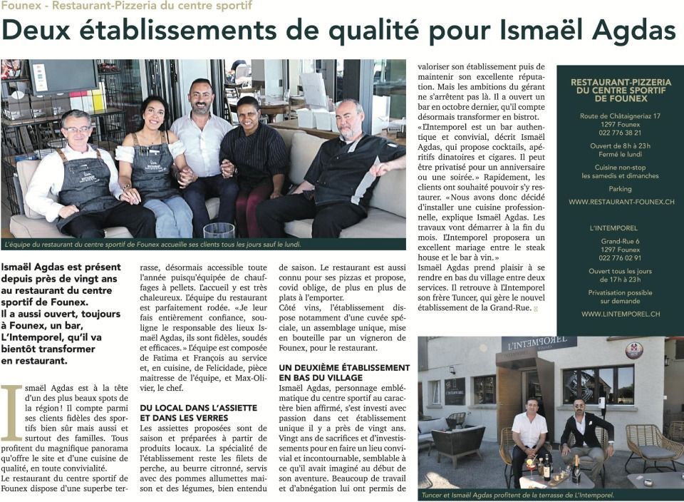 Restaurant du Centre sportif de Founex