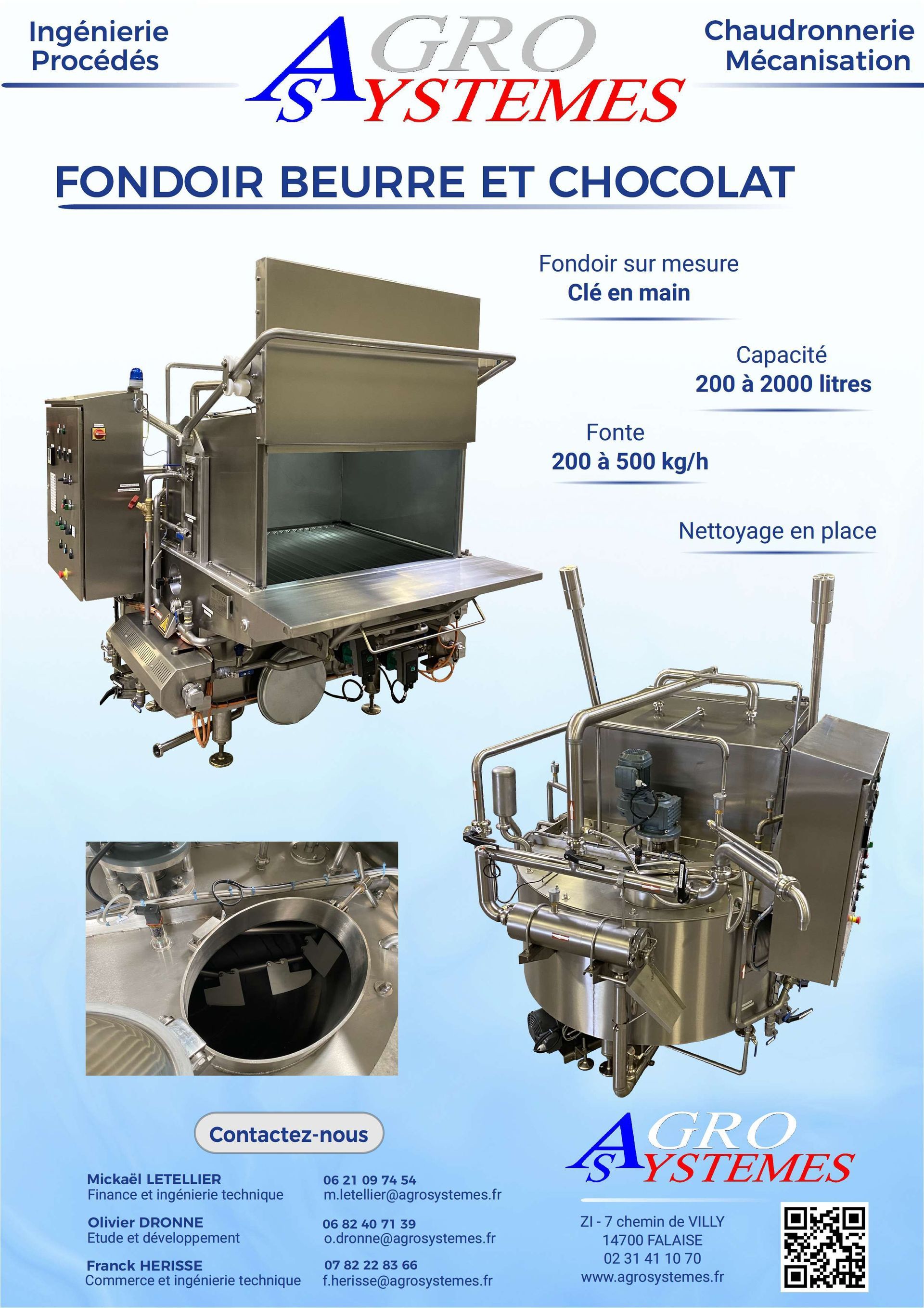 Fondoir beurre et chocolat