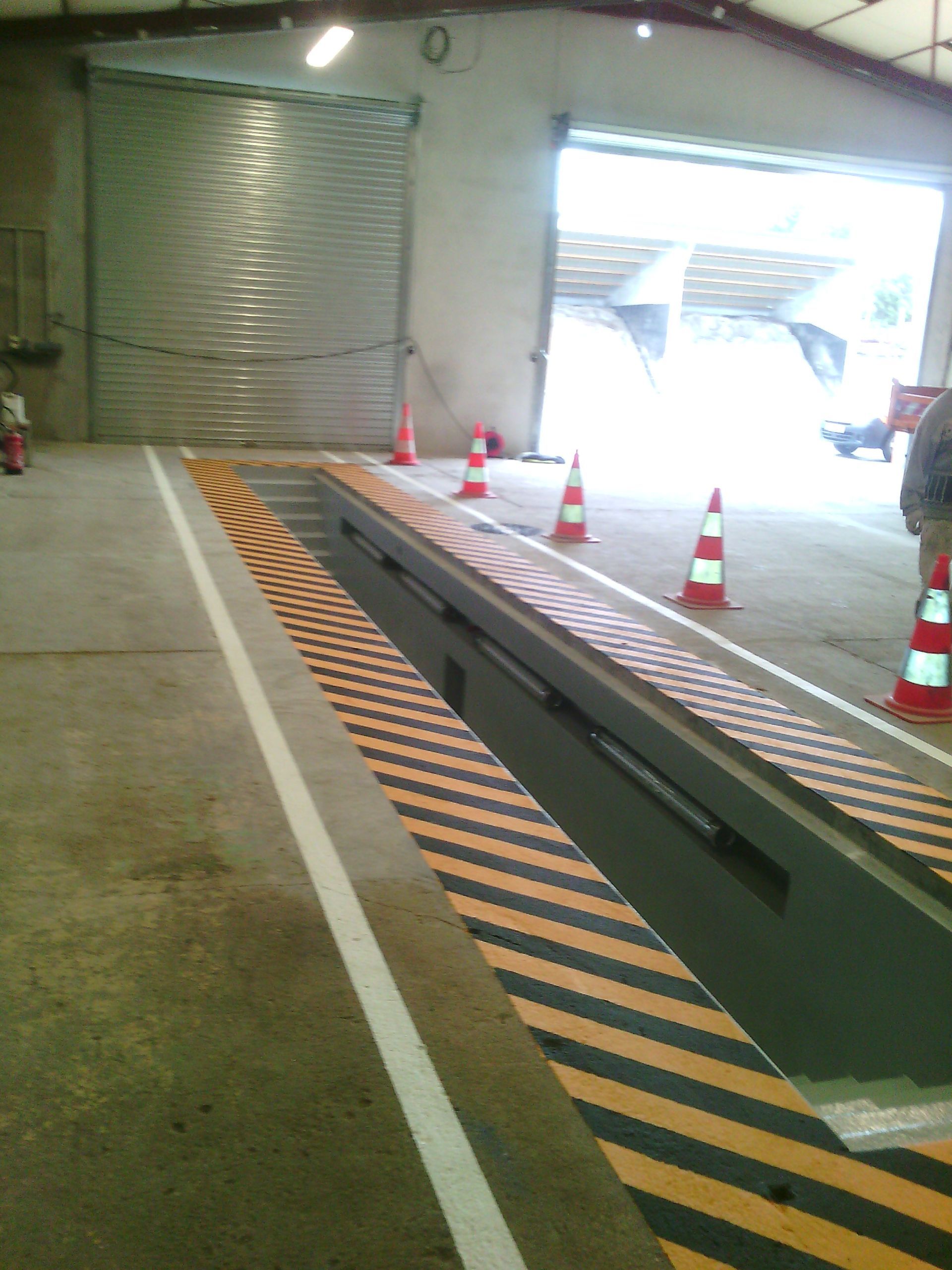 Peinture d'une fosse à Castelnaudary