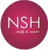 El logotipo para el personal y los eventos de NSH es un círculo rosa.