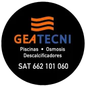 El logotipo de los descalcificadores de agua por ósmosis para piscinas Geatecni