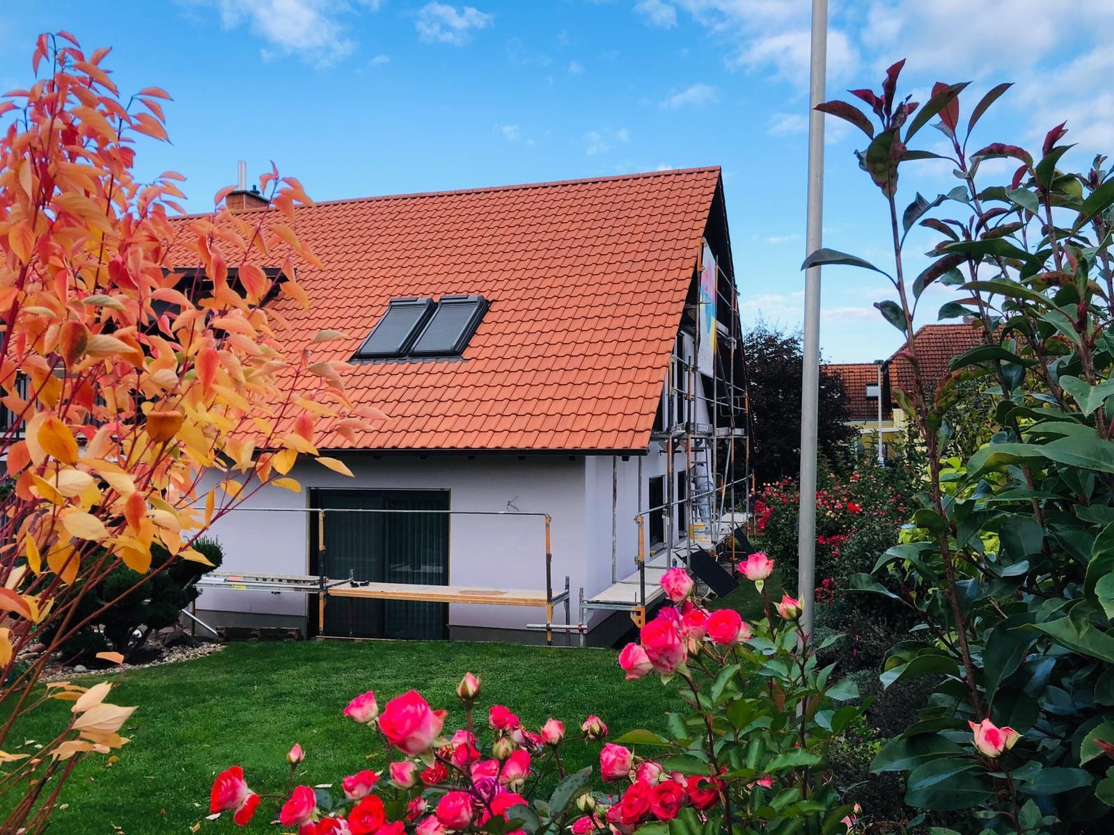 Gebäude mit Garten