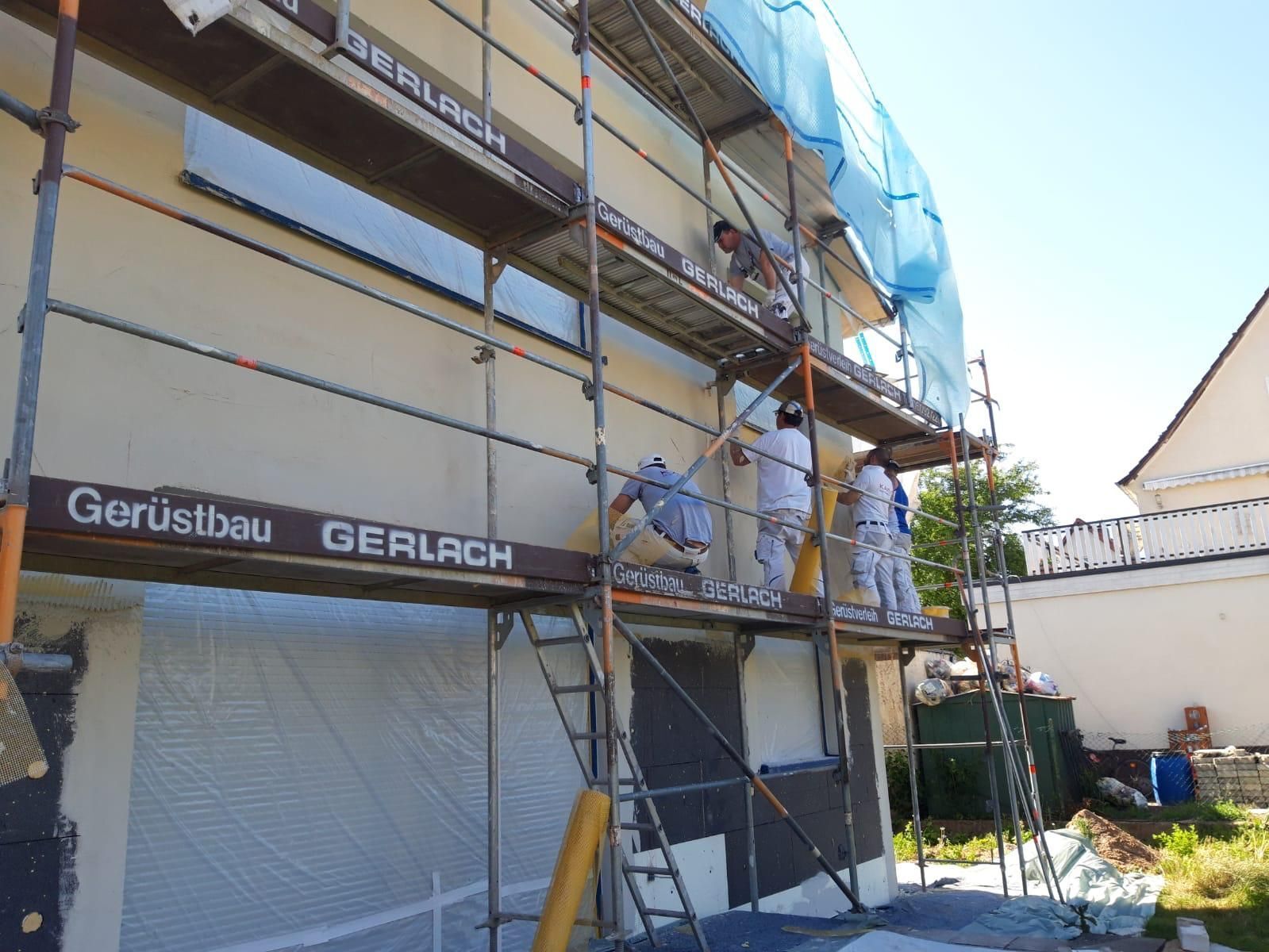 Vollwärmeschutz am außen Gebäude