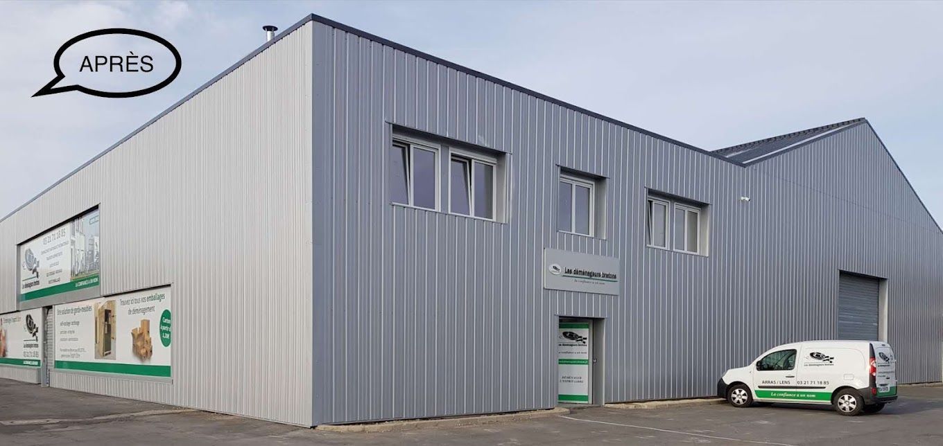 Extérieur de l'agence des Déménageurs Bretons d'Arras