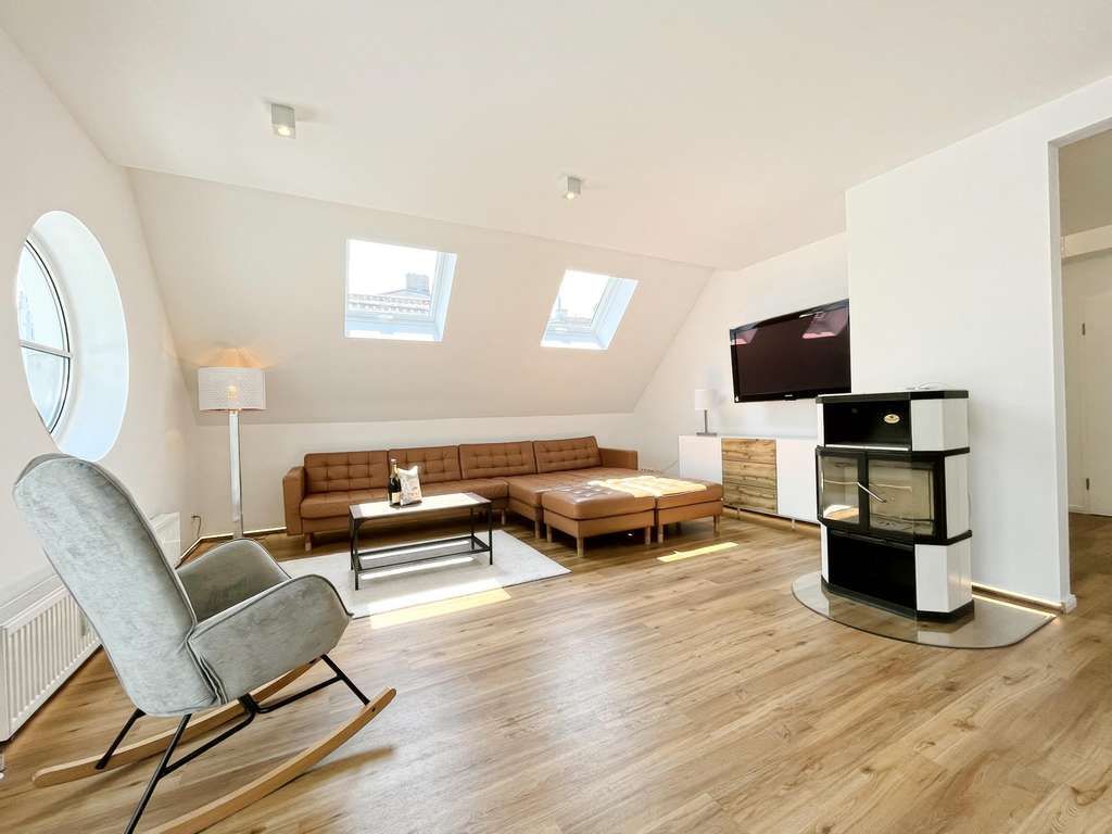 Lighthouse Homes Terrace Ferienwohnung Blick ins Wohnzimmer