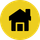 Picto d'une maison avec une cheminée et une porte