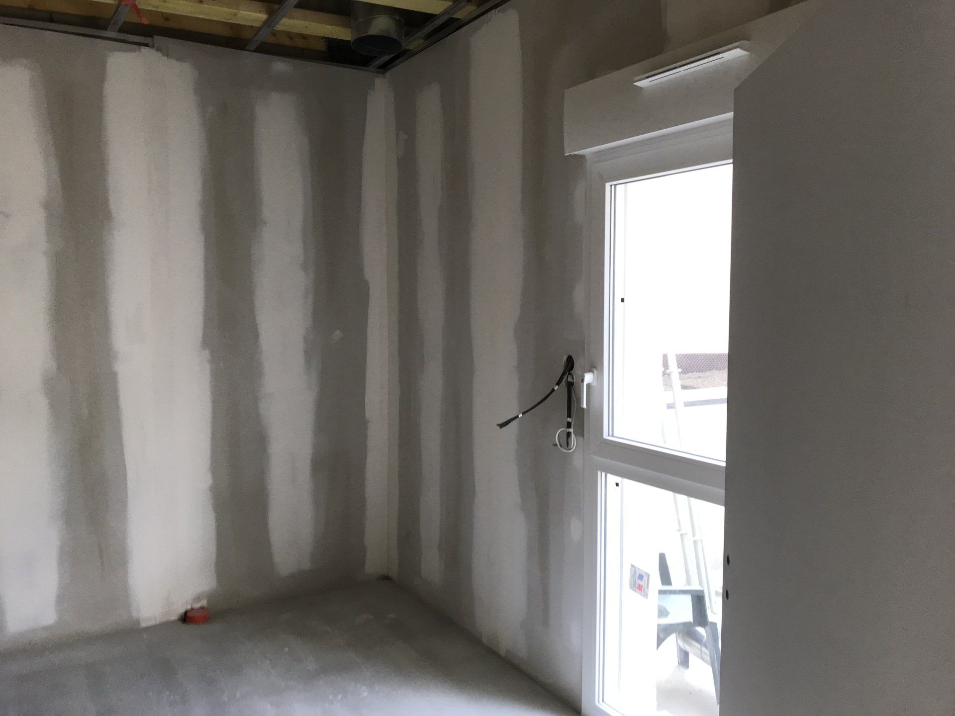 Travaux de plâtrerie