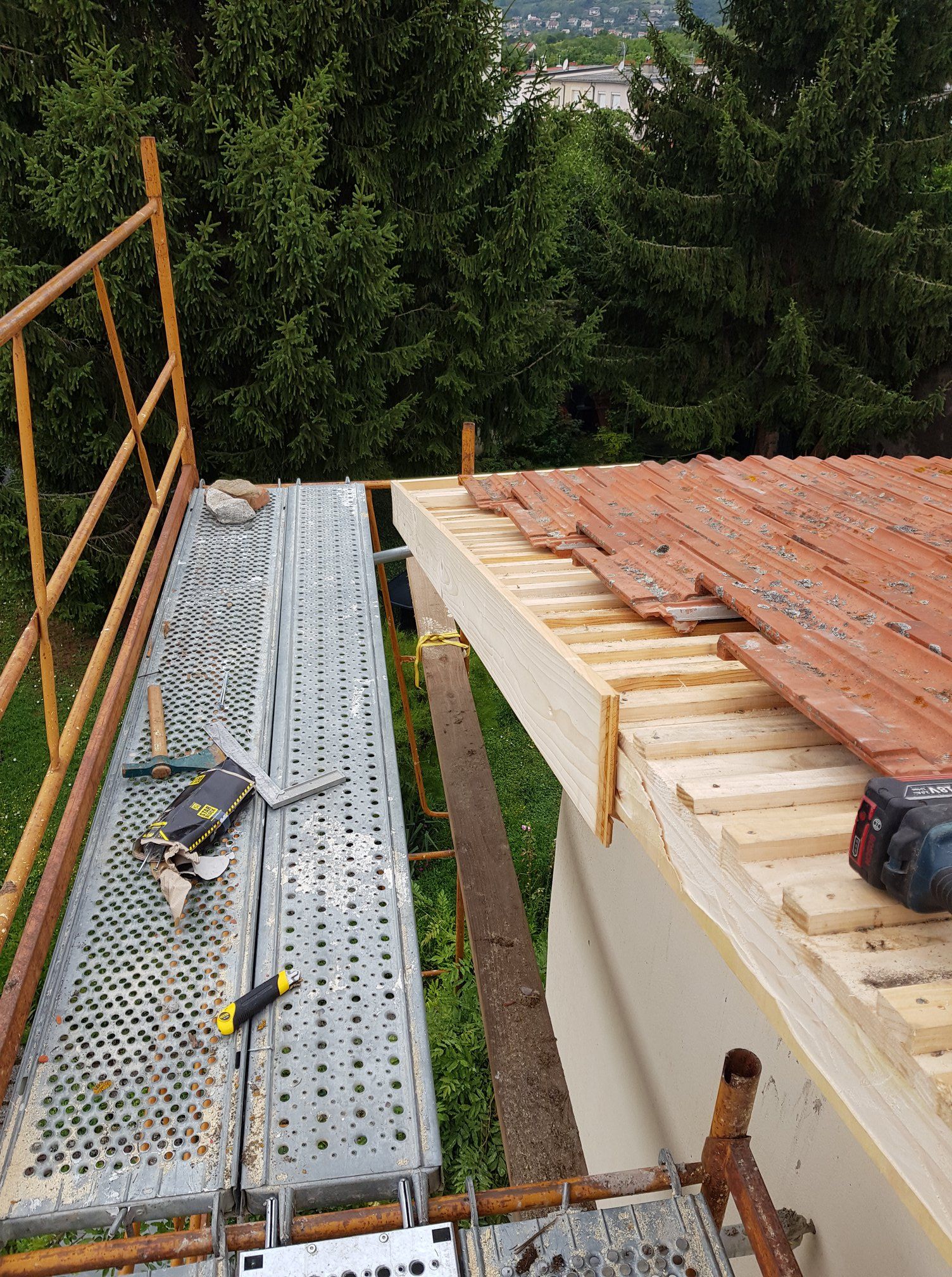 Rénovation planche de rive