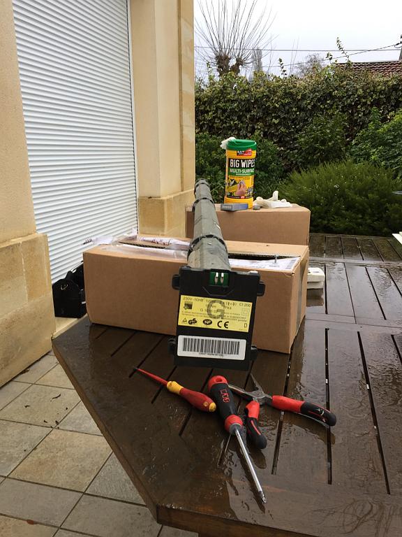 Installation de volet roulant