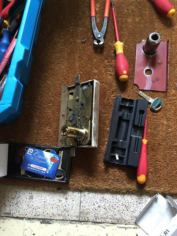 Installation de serrure Fichet