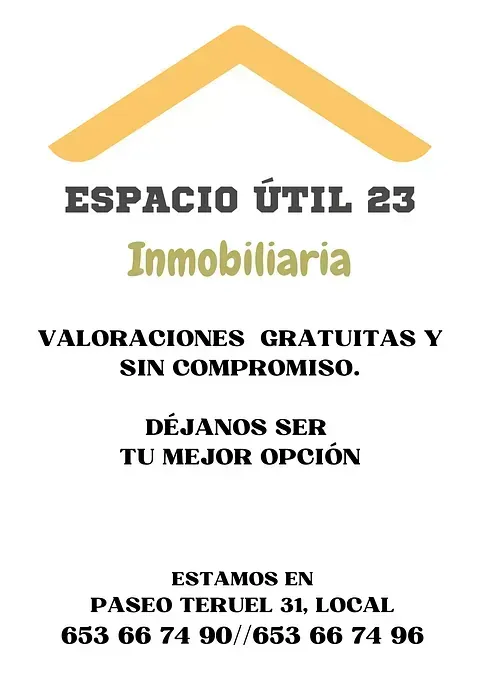 Un anuncio de Espacio Util 23 Inmobiliaria en español