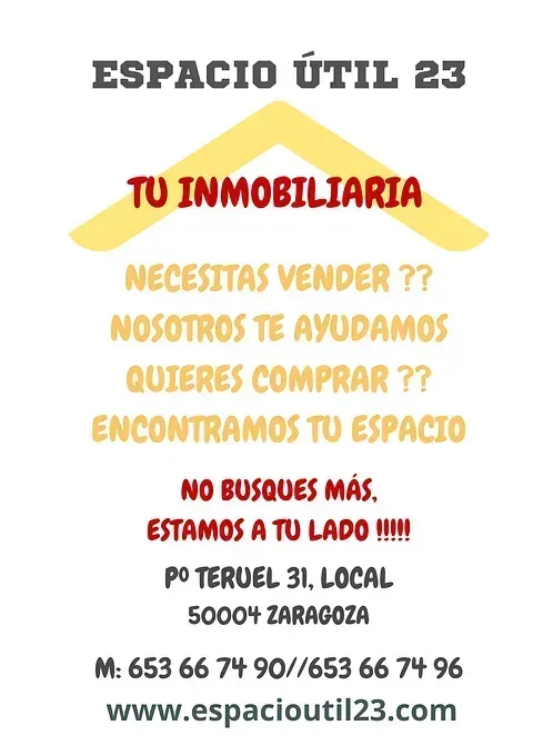 Un anuncio de Espacio Util 23 en español
