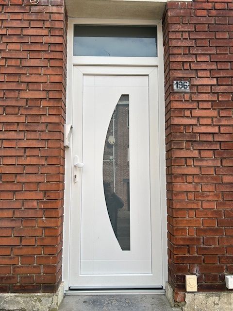 Porte entrée PVC blanc