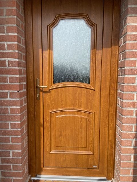 Porte entrée bois
