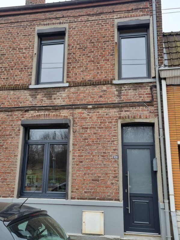 Façade, porte et fenêtres aluminium anthracite