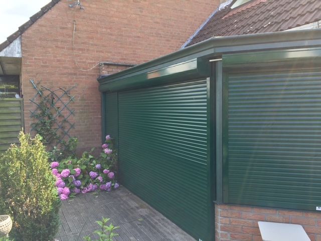 Volets roulants verts