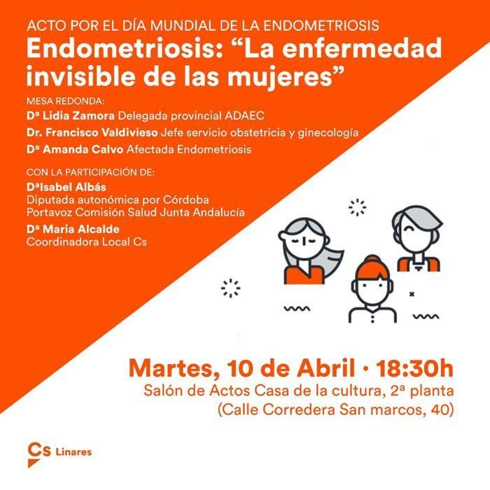 A poster for an event called acto por el dia mundial de la endometriosis