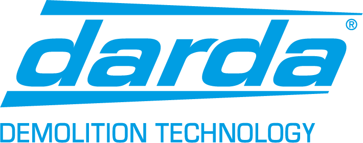 Ein Darda-Abbruchtechnik-Logo auf weißem Hintergrund