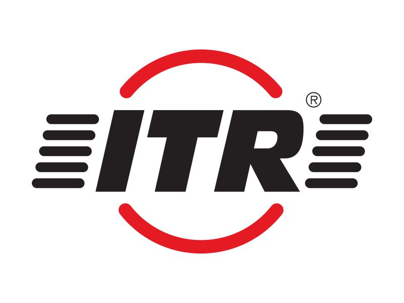Ein schwarz-rotes Logo für ein Unternehmen namens itre