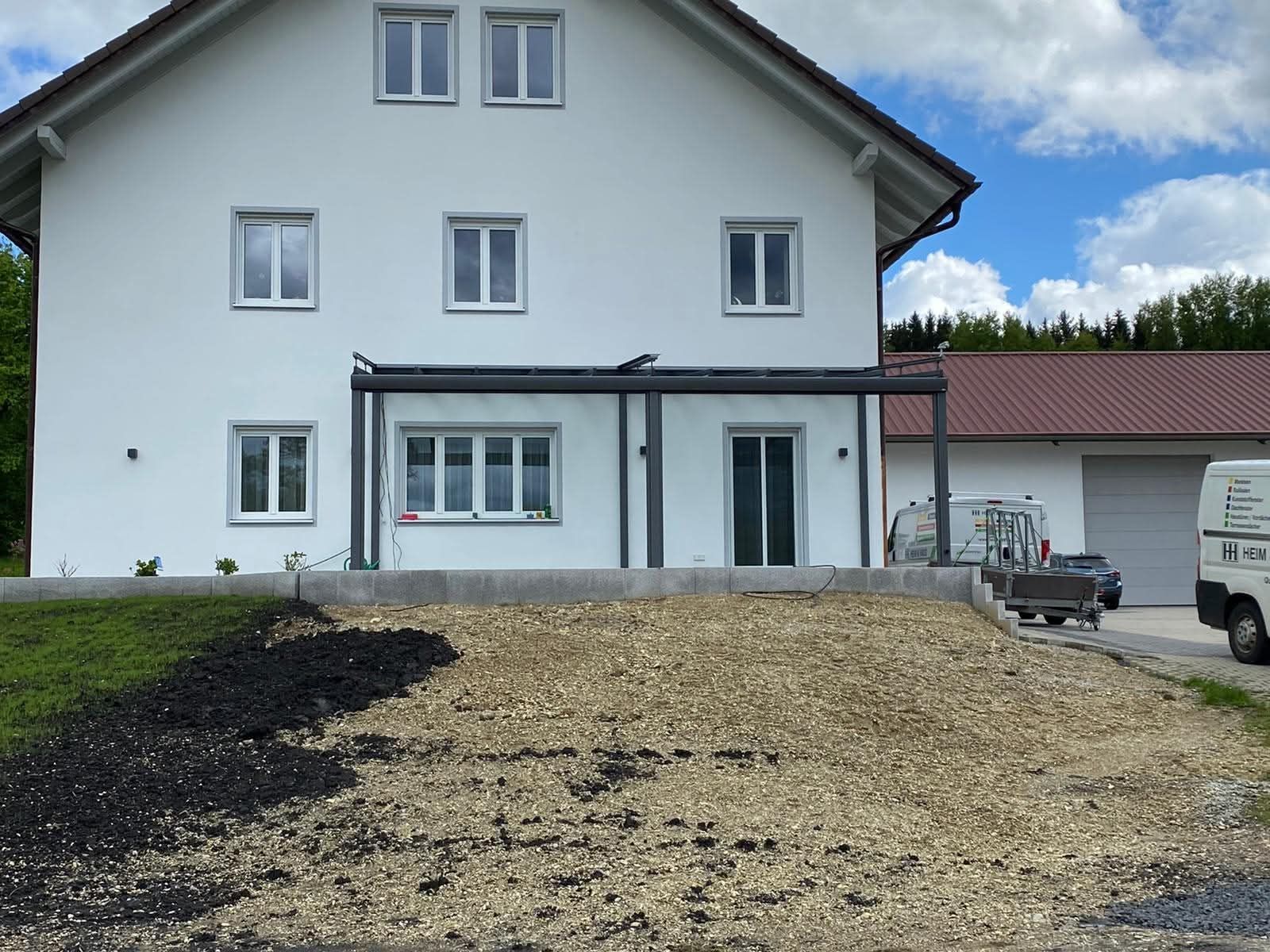 Witterungsschutz für Terrasse und Eingang