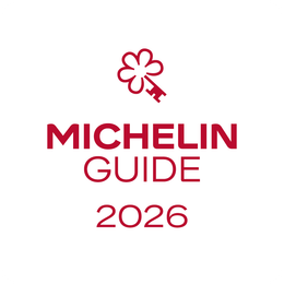 Michelin-Guide-2026-Logo in Rot auf weißem Hintergrund