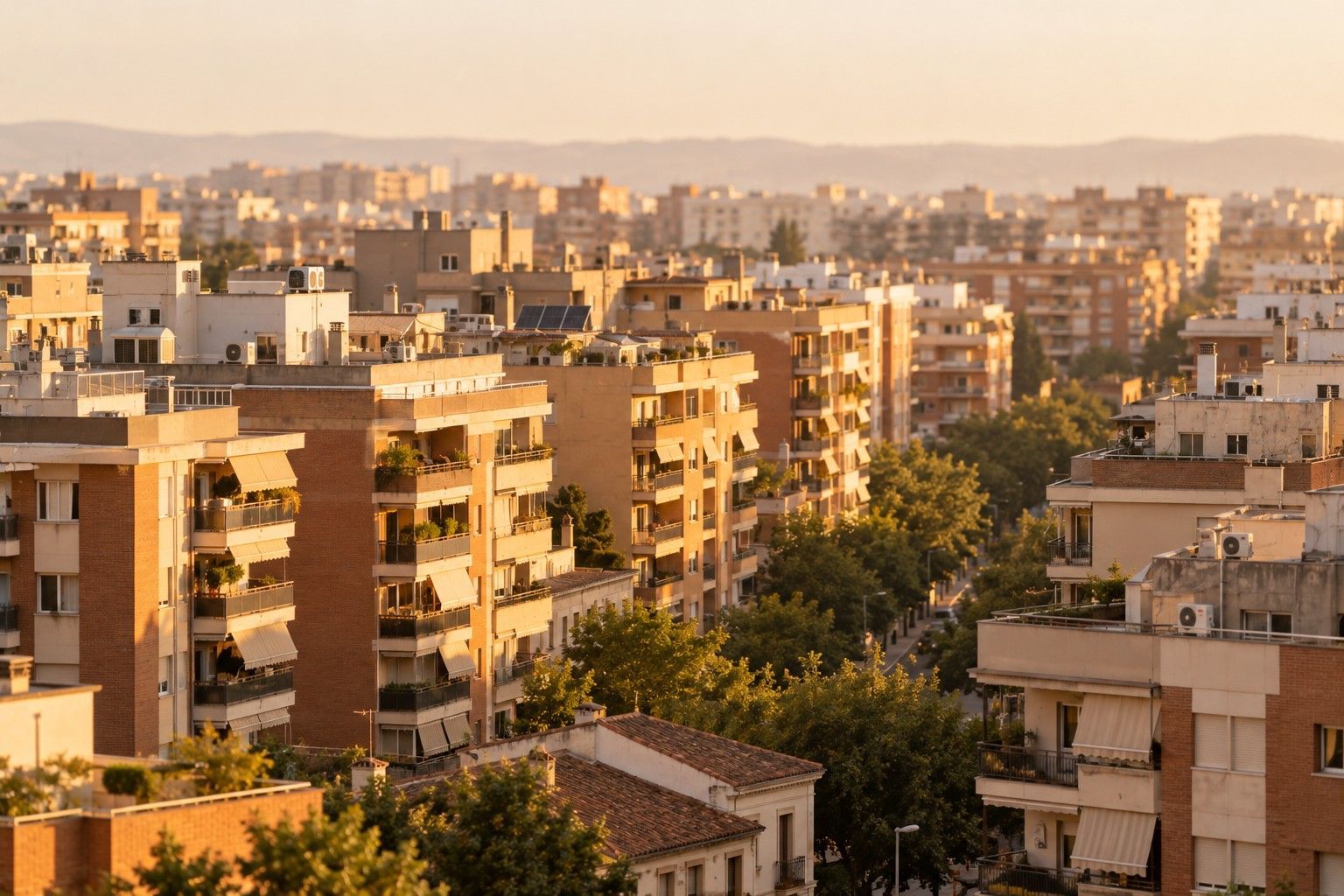 Vista de una ciudad española: el órgano que tramita tu expediente de Ley de Segunda Oportunidad depende de dónde tengas tu domicilio.
