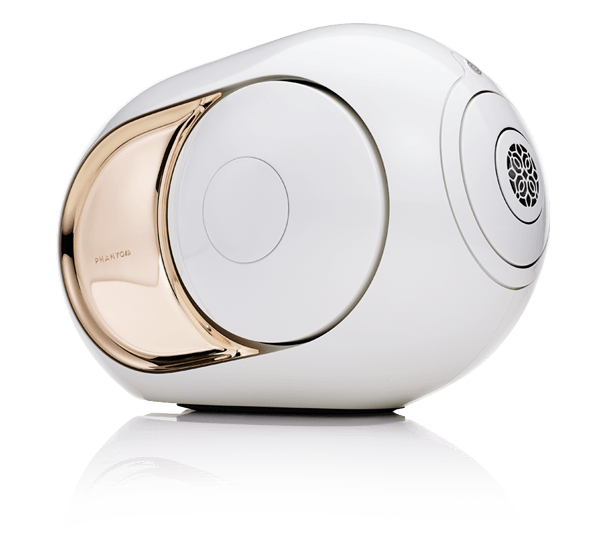 Enceinte blanche Phantom de la marque Devialet