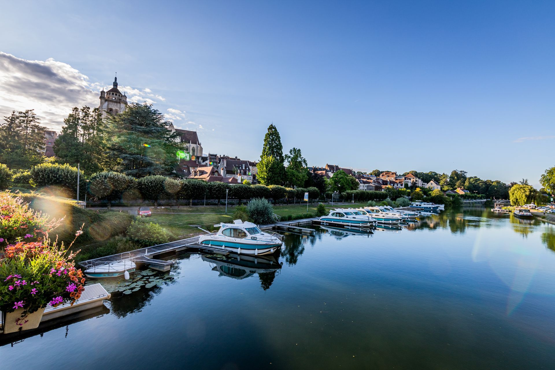 Vue du canal de Dole