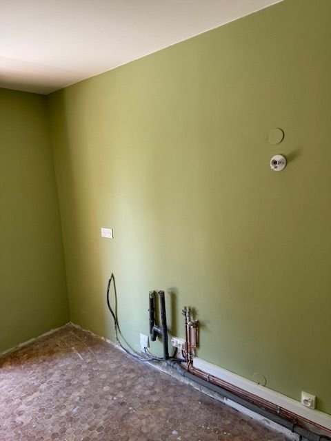 Mur après peinture
