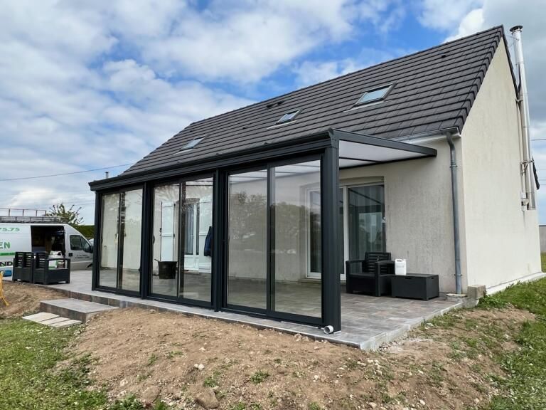 Pergola vitrée en aluminium