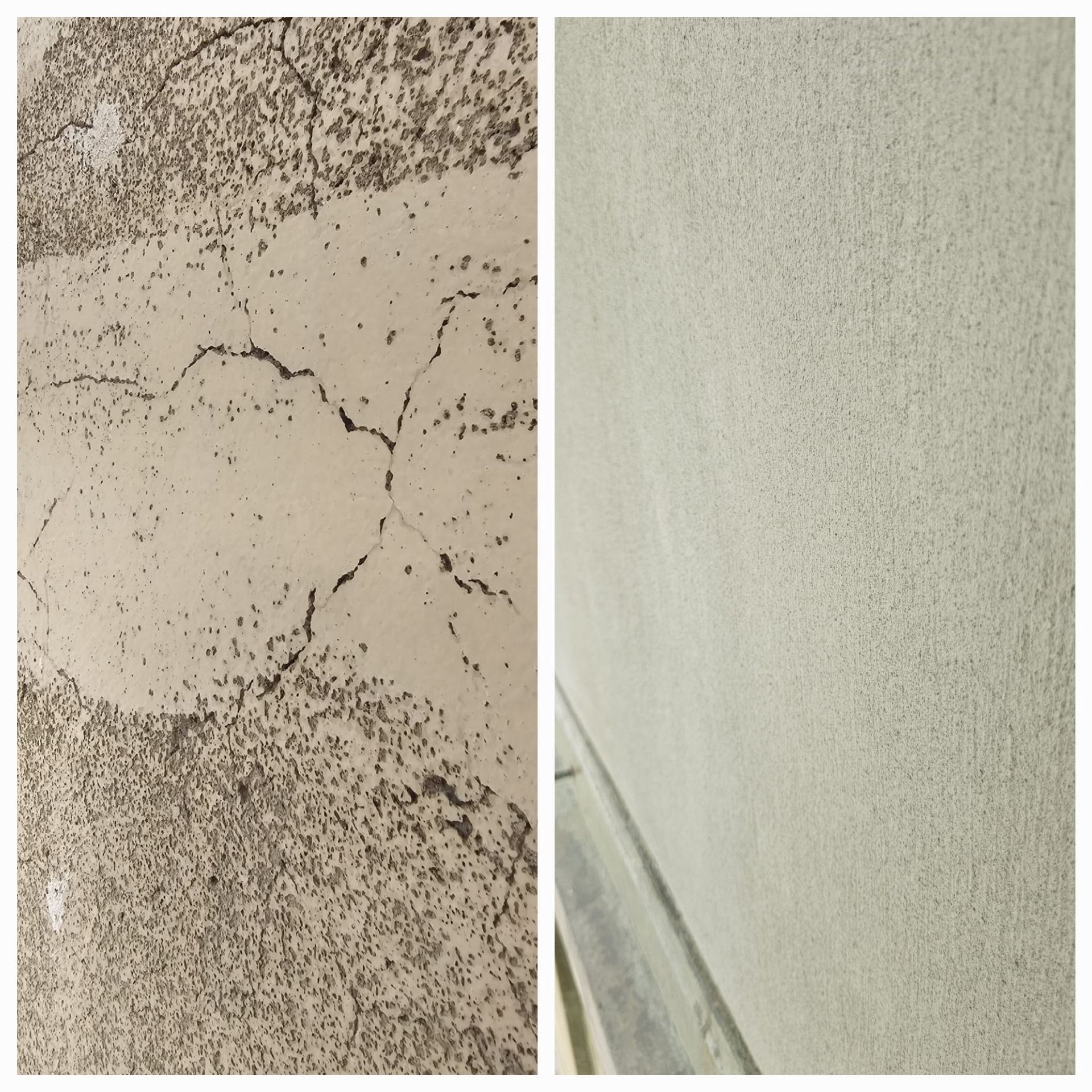 Eine Nahaufnahme einer Wand mit vielen kleinen Punkten darauf