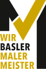 Ein Logo für eine Firma namens Wir Basler Maler Meister