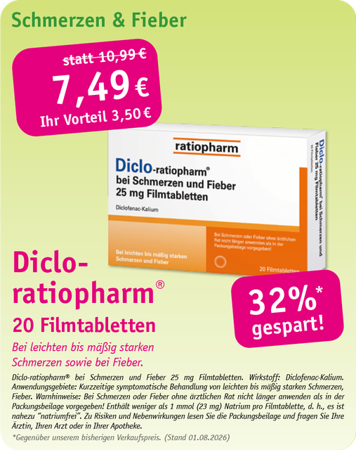 Imodium akut Werbeplakat mit 12 Hartkapseln, grün-pink, 6,99 € statt 10,99 € und 36 % Rabatt