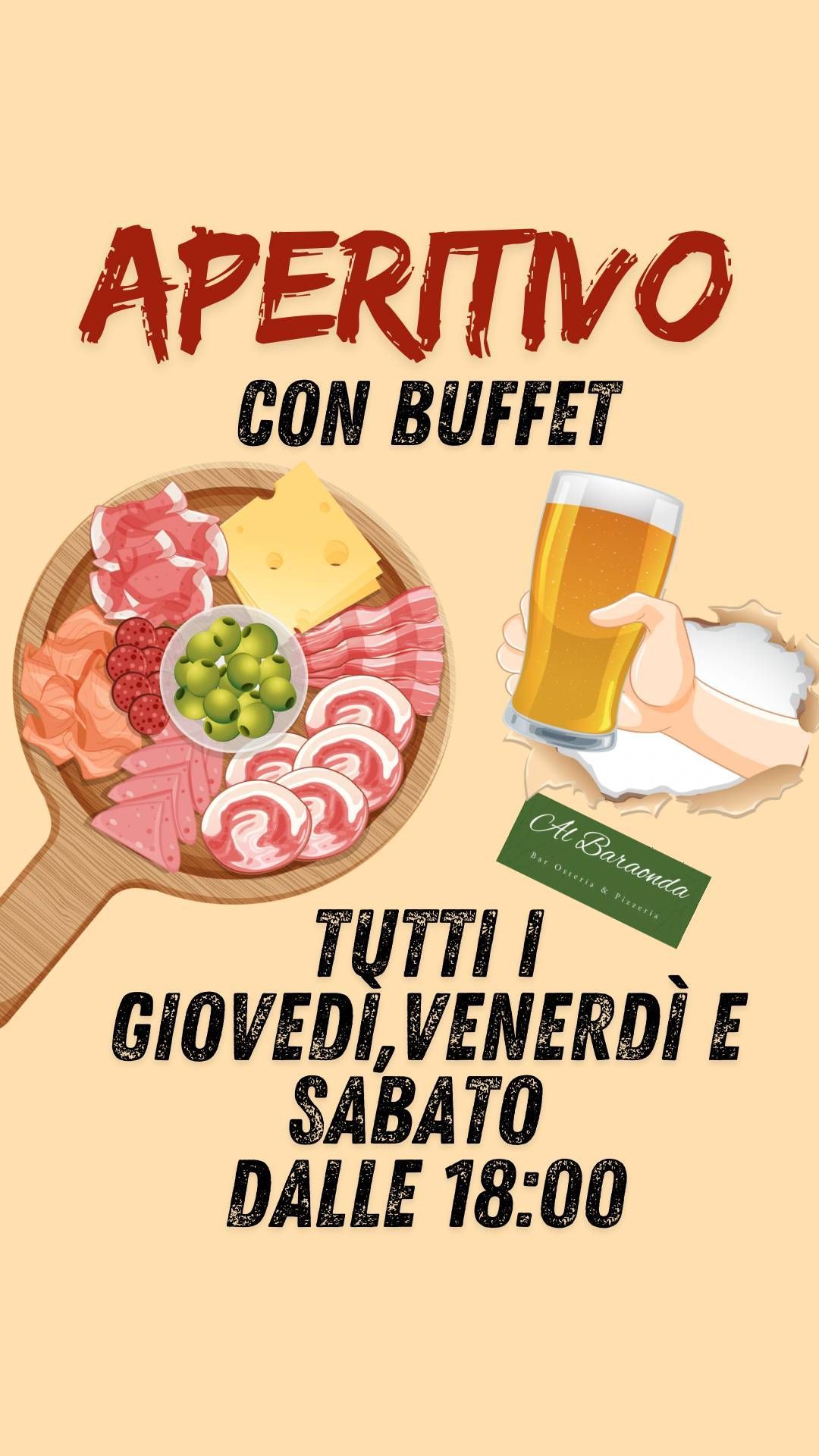 Bar per aperitivo- Albaraonda