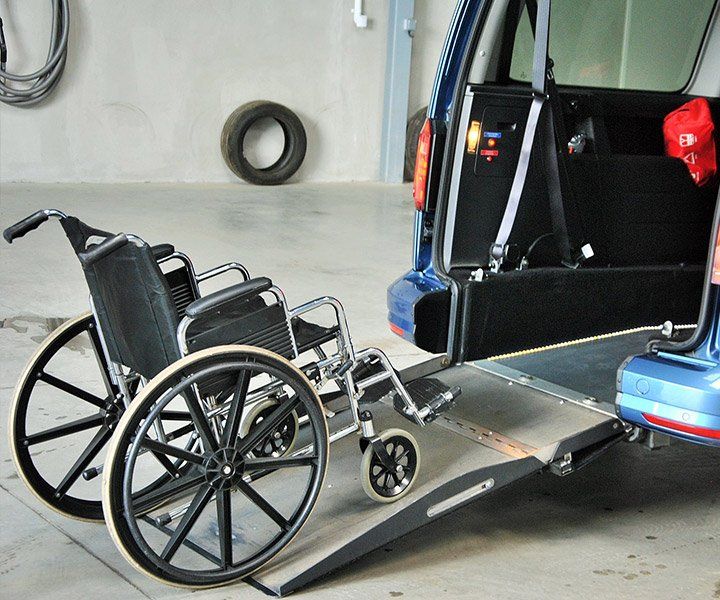 Chargement de fauteuil roulant